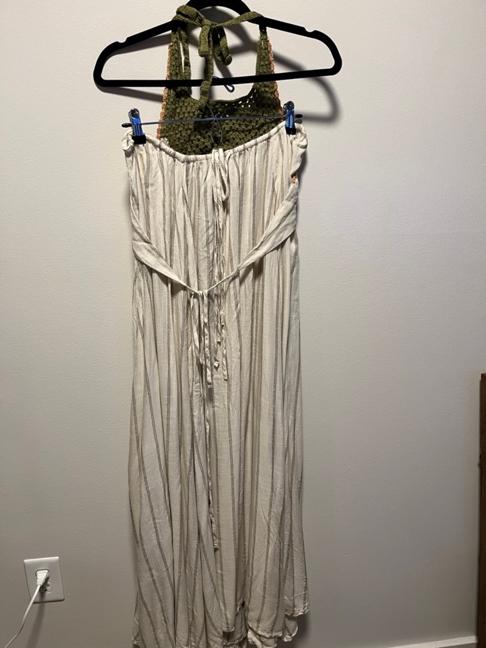 FREE PEOPLE (NWT) Harper Maxi Dress, Crochet, Beach, Size Large - Picture 7 of 10